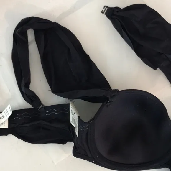 Marie Jo L’Aventure “Daniel” Bra 2 way 36/B. Navy Blue Sexy Cut Thick Straps NWT