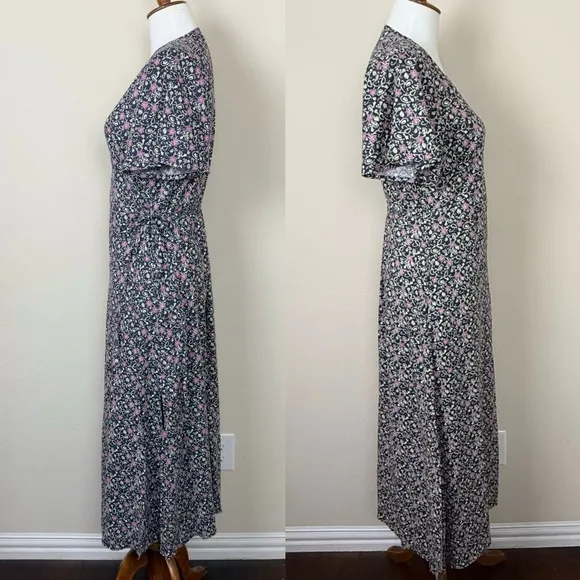 Marine Layer Emlyn Midi Dress in Floral Block Print