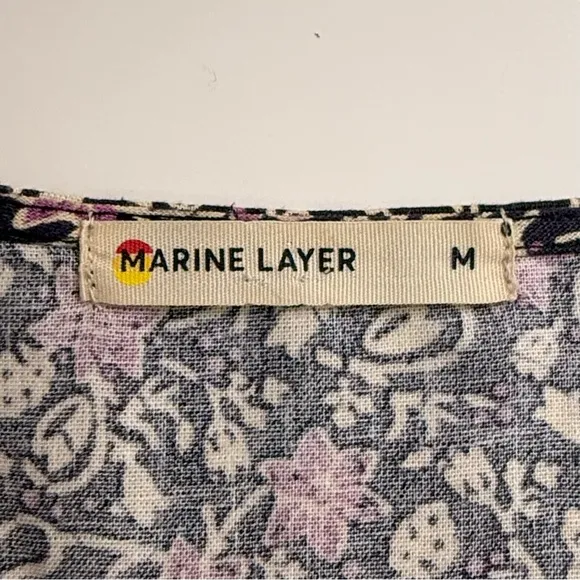 Marine Layer Emlyn Midi Dress in Floral Block Print