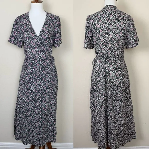 Marine Layer Emlyn Midi Dress in Floral Block Print