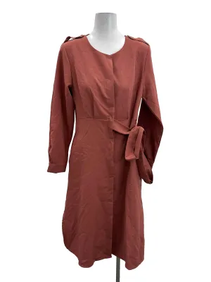 Mauve Pink Wrap Dress