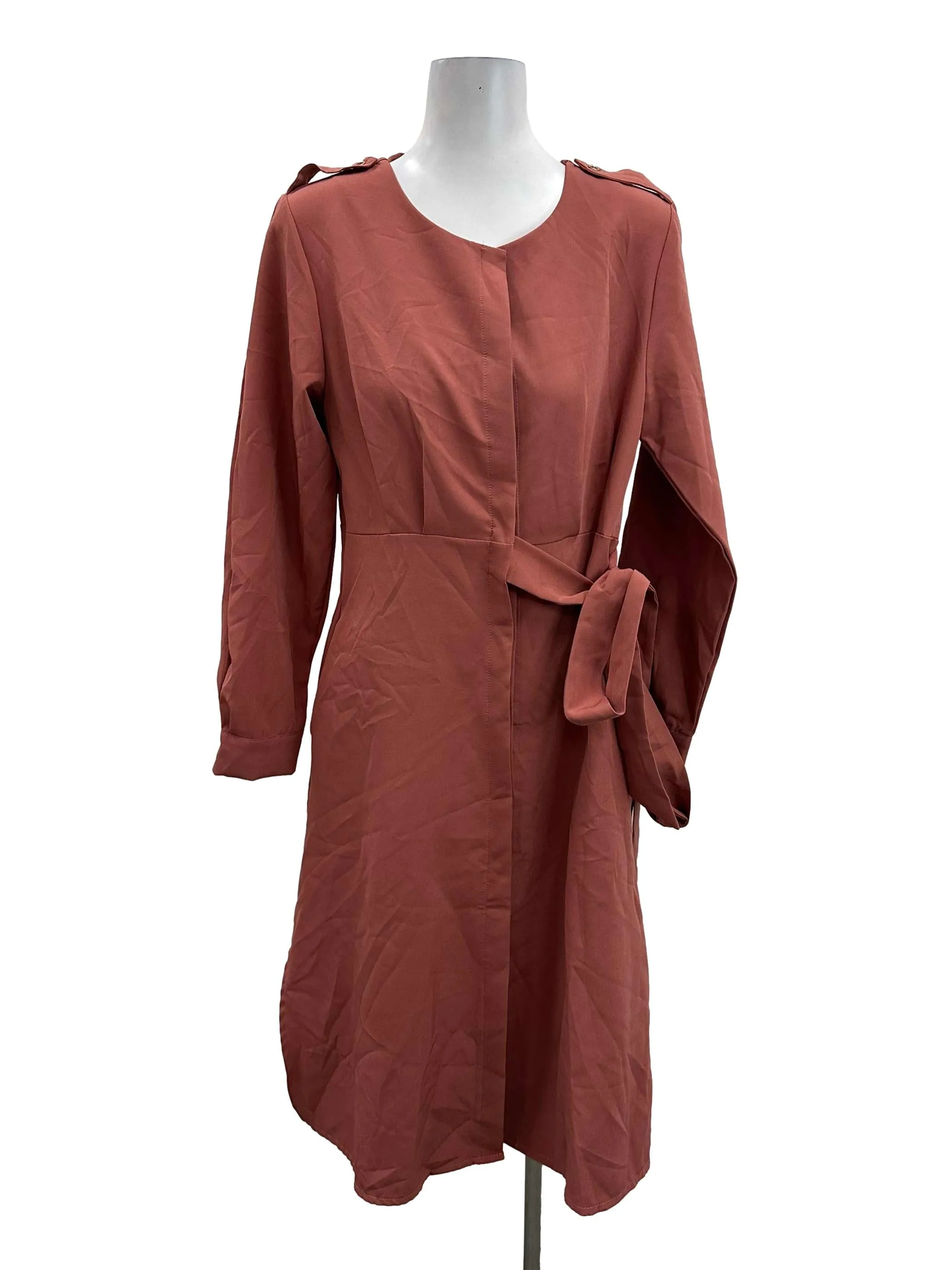 Mauve Pink Wrap Dress