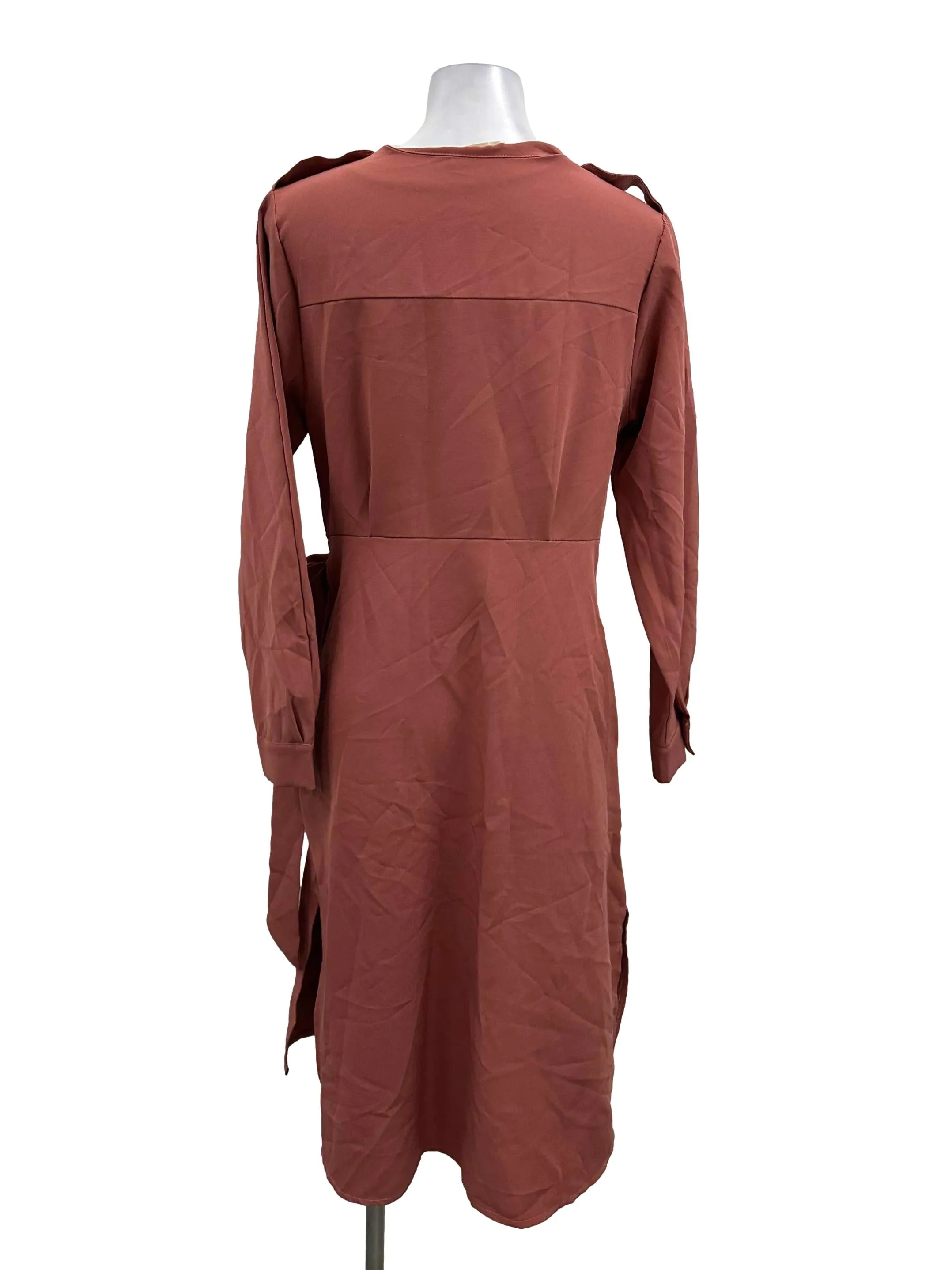 Mauve Pink Wrap Dress