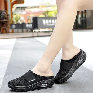 Mauve Slip-On Clogs | Breathable Mesh | Lightweight Comfort