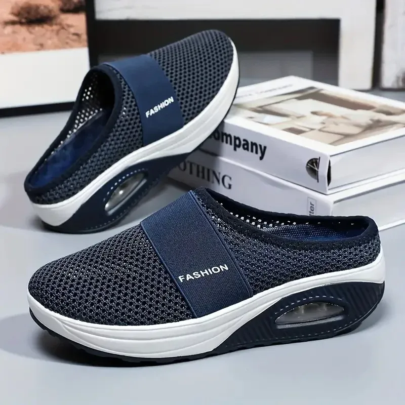 Mauve Slip-On Clogs | Breathable Mesh | Lightweight Comfort