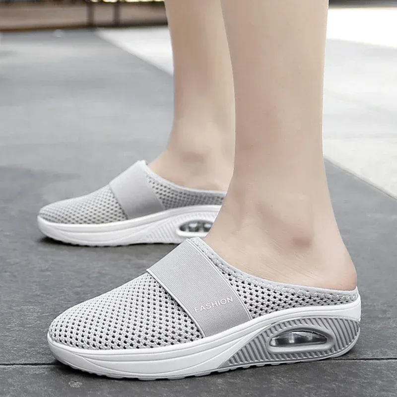 Mauve Slip-On Clogs | Breathable Mesh | Lightweight Comfort