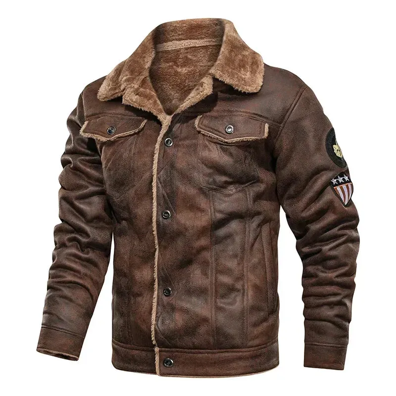Max | Leather Winter Jacket for Men