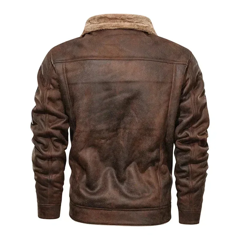 Max | Leather Winter Jacket for Men