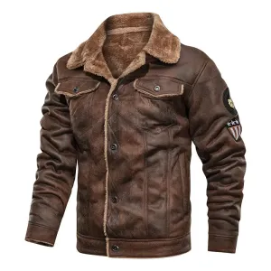 Max | Leather Winter Jacket for Men