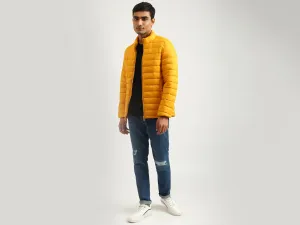 Men Quilted High Neck Jacket