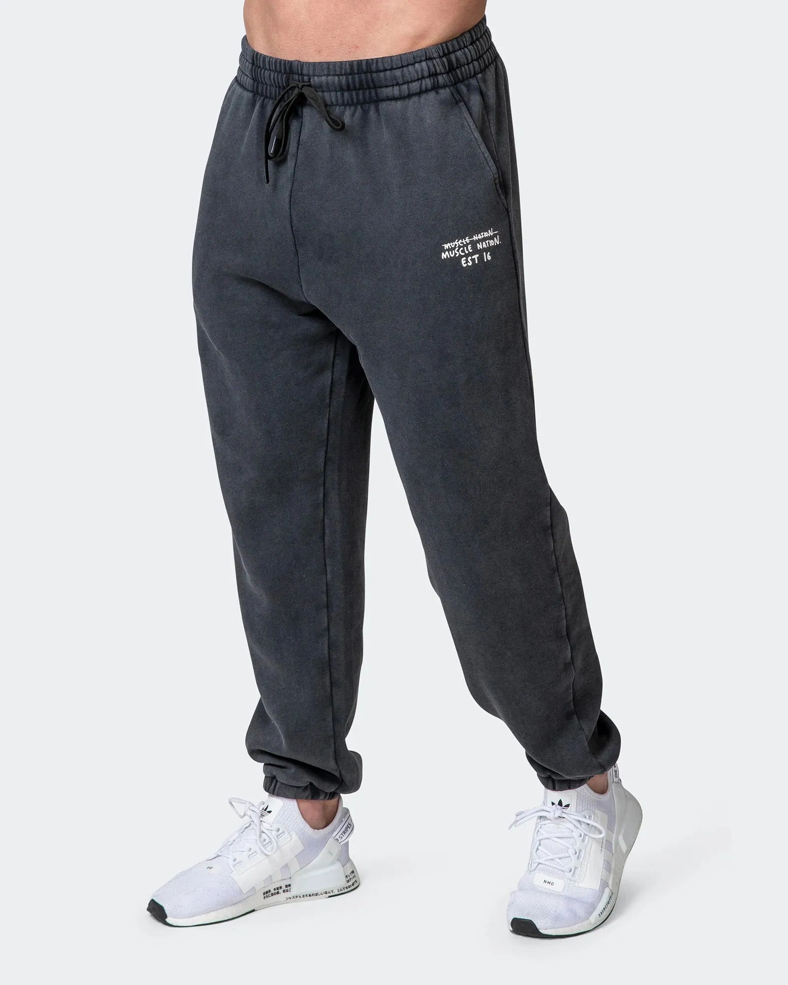 MENS MN CLUB VINTAGE TRACKIES Washed Black