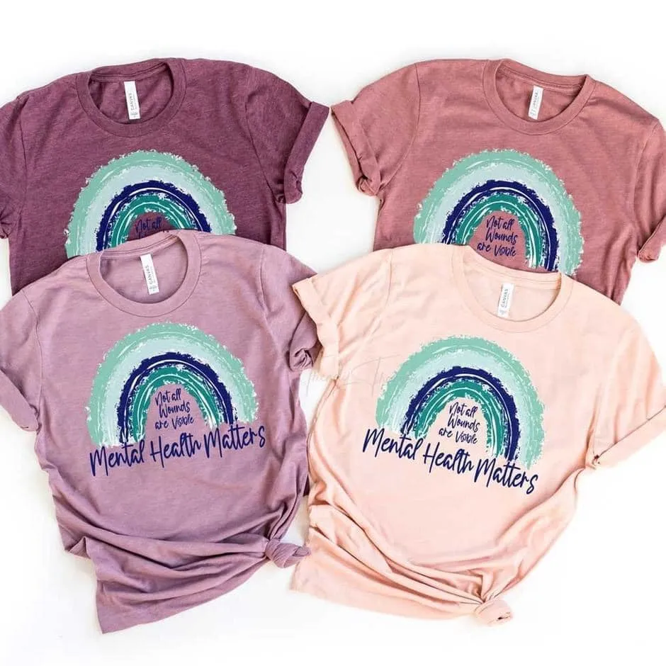 Mental Health Matters Tee {heathered plum}