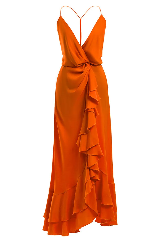 Midi wrap dress