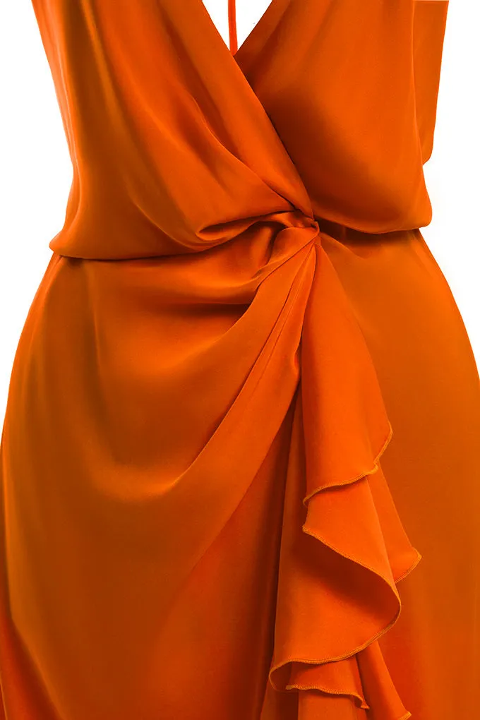 Midi wrap dress