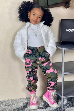 Mini Leave It Up To Me Cargo Joggers - Camouflage
