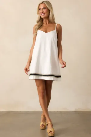 MINKPINK White Briar Trim Mini Dress