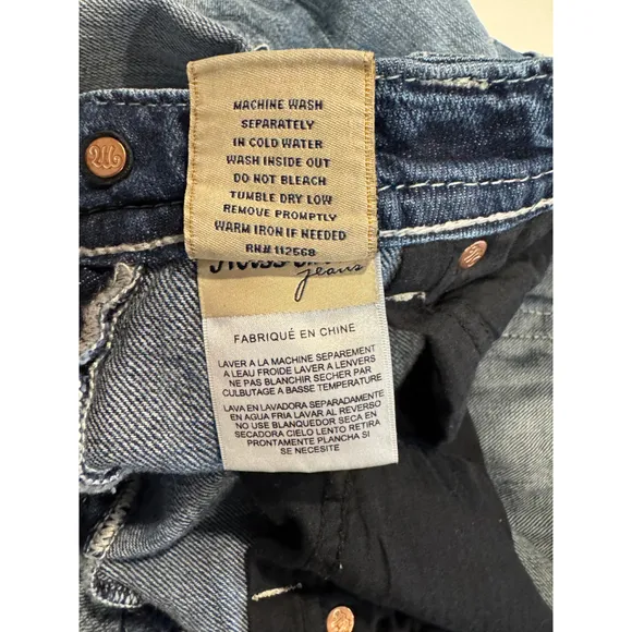 Miss Me Jeans Women's Boyfriend Ankle, Embellished Stitching, Size 28