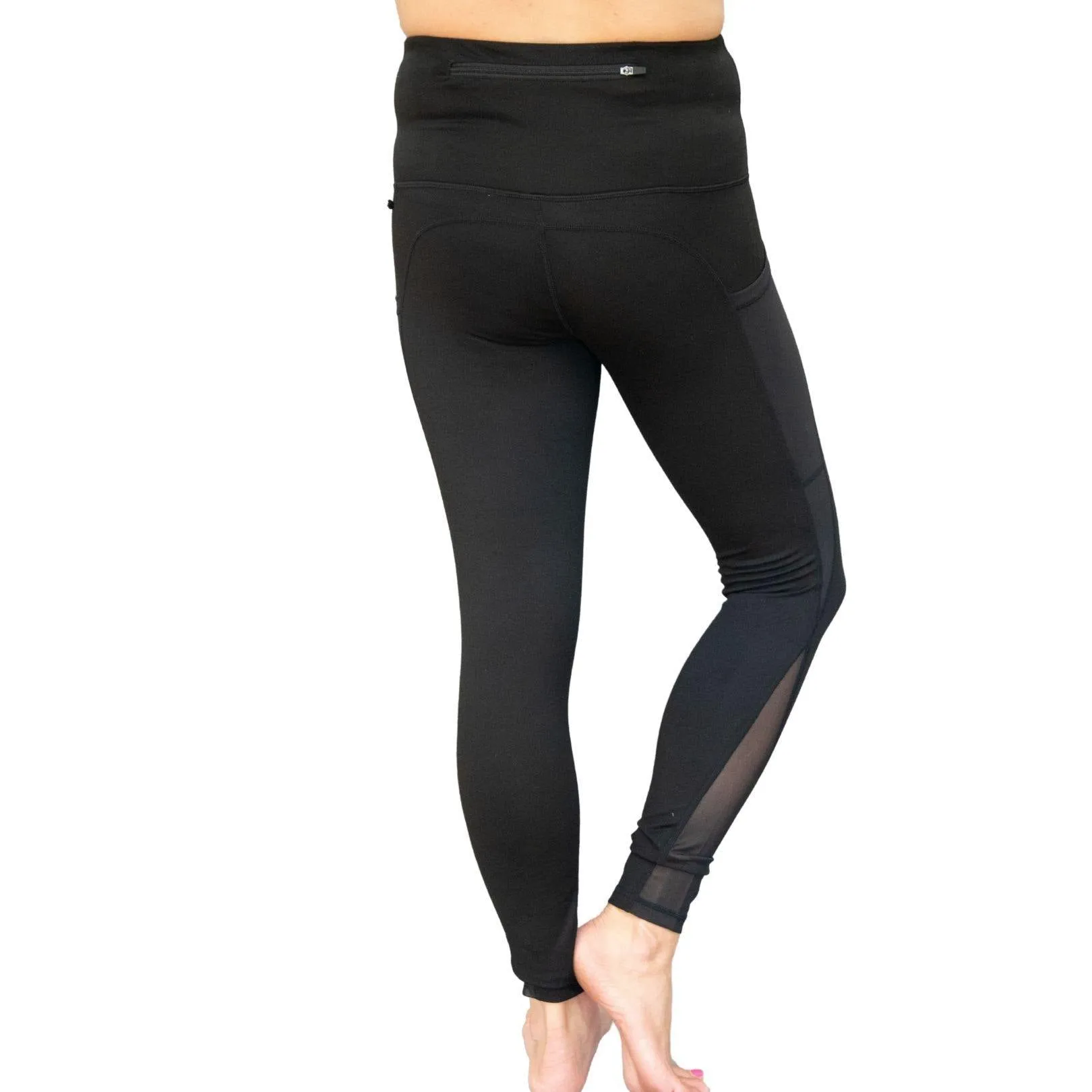 MONO B APH1674 Black High Rise Yoga Leggings