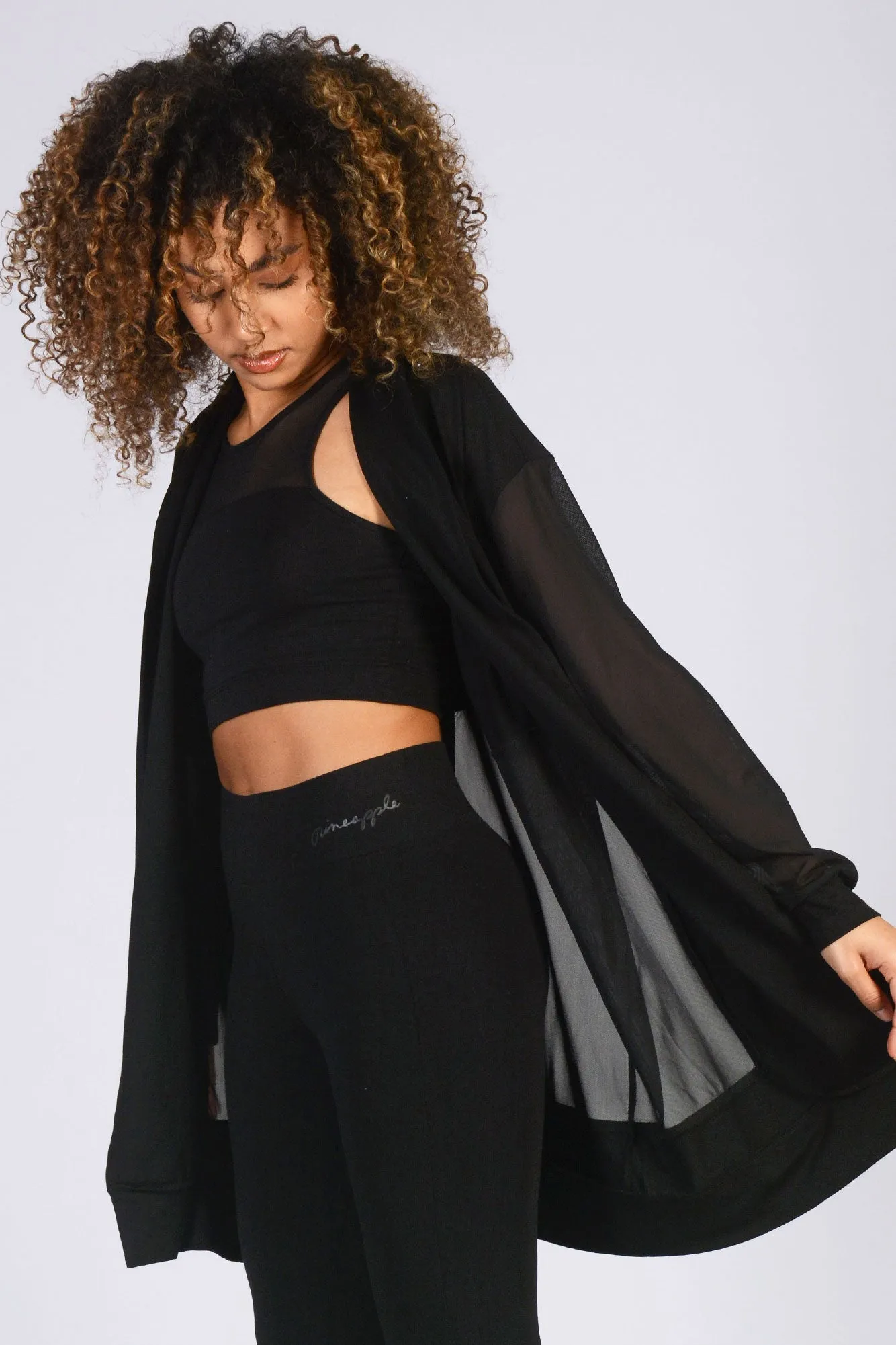Monroe Longline Mesh Cardigan