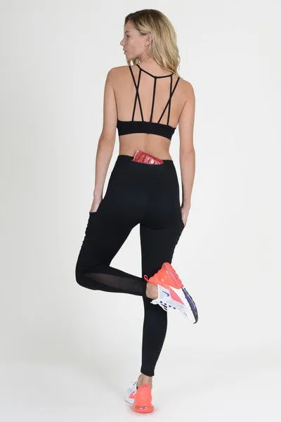 Moto Mesh Pockets - Black