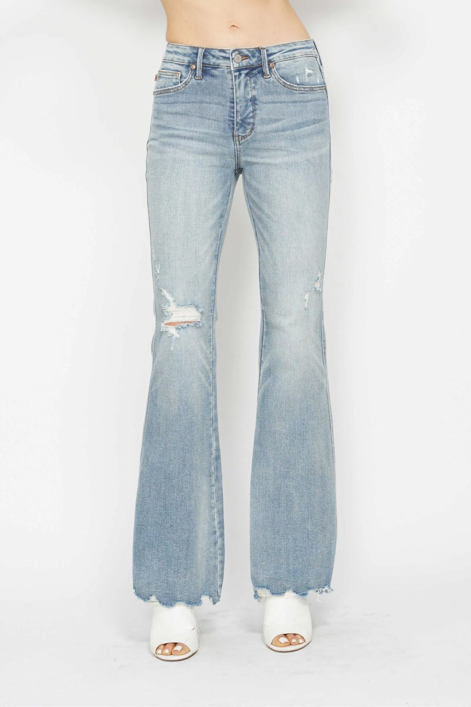 MR TUMMY CONTROL DESTROY FLARE BY JUDY BLUE - CURVY