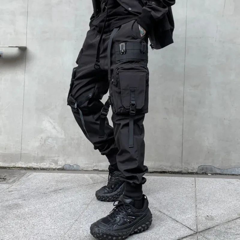 Multi-Pocket Tactical Cargo Pants for Men - Harajuku Punk Style Joggers