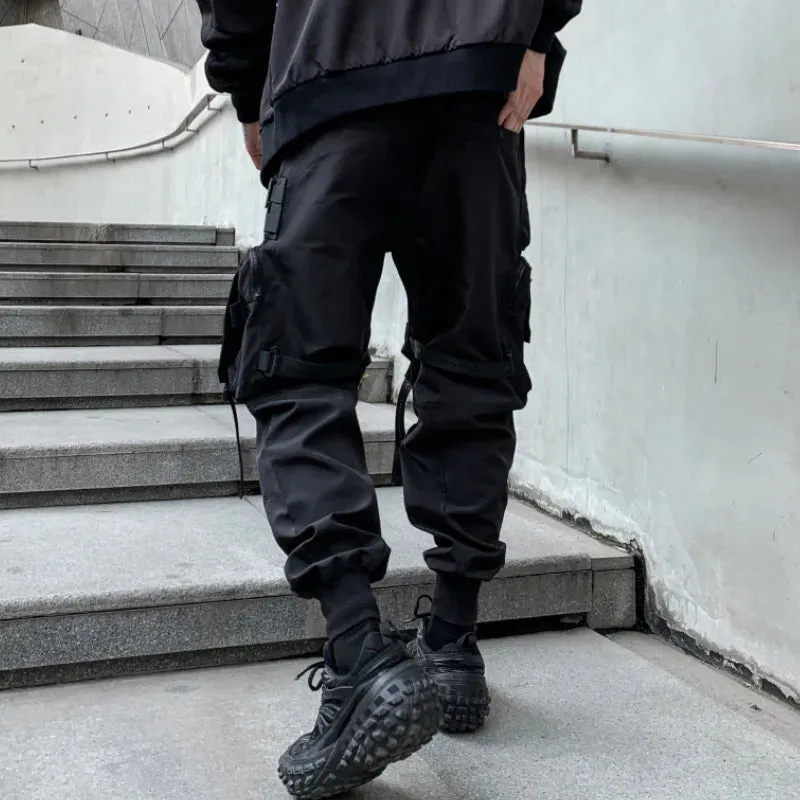 Multi-Pocket Tactical Cargo Pants for Men - Harajuku Punk Style Joggers