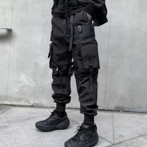 Multi-Pocket Tactical Cargo Pants for Men - Harajuku Punk Style Joggers