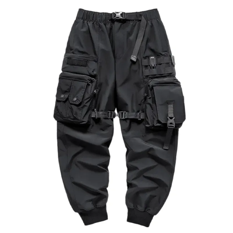 Multi-Pocket Tactical Cargo Pants for Men - Harajuku Punk Style Joggers