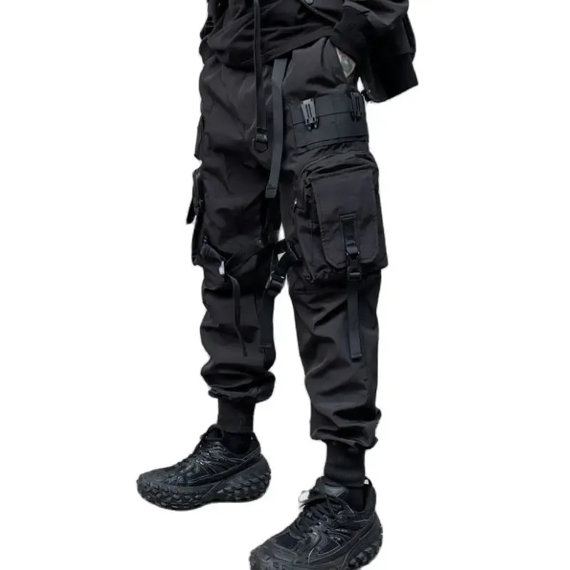 Multi-Pocket Tactical Cargo Pants for Men - Harajuku Punk Style Joggers