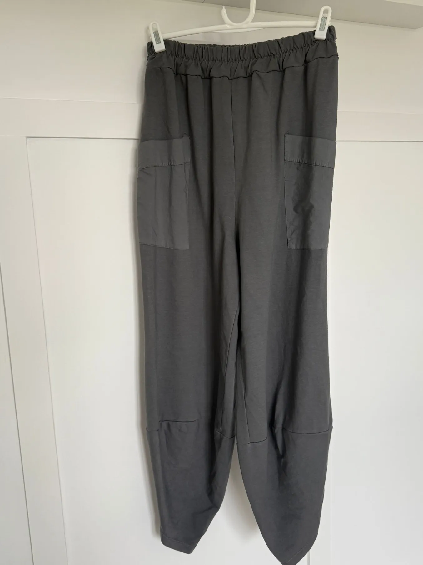 Navy Leopard Slim Barrel Cargo Joggers