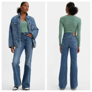 NEW Levi’s 70’s High Rise Flare Premium Jeans Distressed Womens Size W30 L32