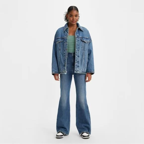 NEW Levi’s 70’s High Rise Flare Premium Jeans Distressed Womens Size W30 L32