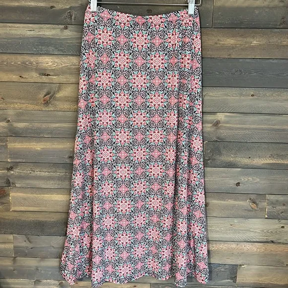 NEW Loveappella Faux Wrap Midi Skirt Size XSmall