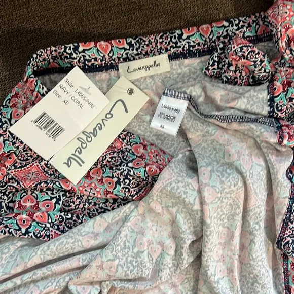 NEW Loveappella Faux Wrap Midi Skirt Size XSmall