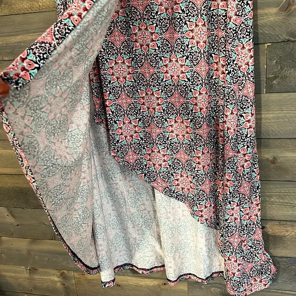 NEW Loveappella Faux Wrap Midi Skirt Size XSmall
