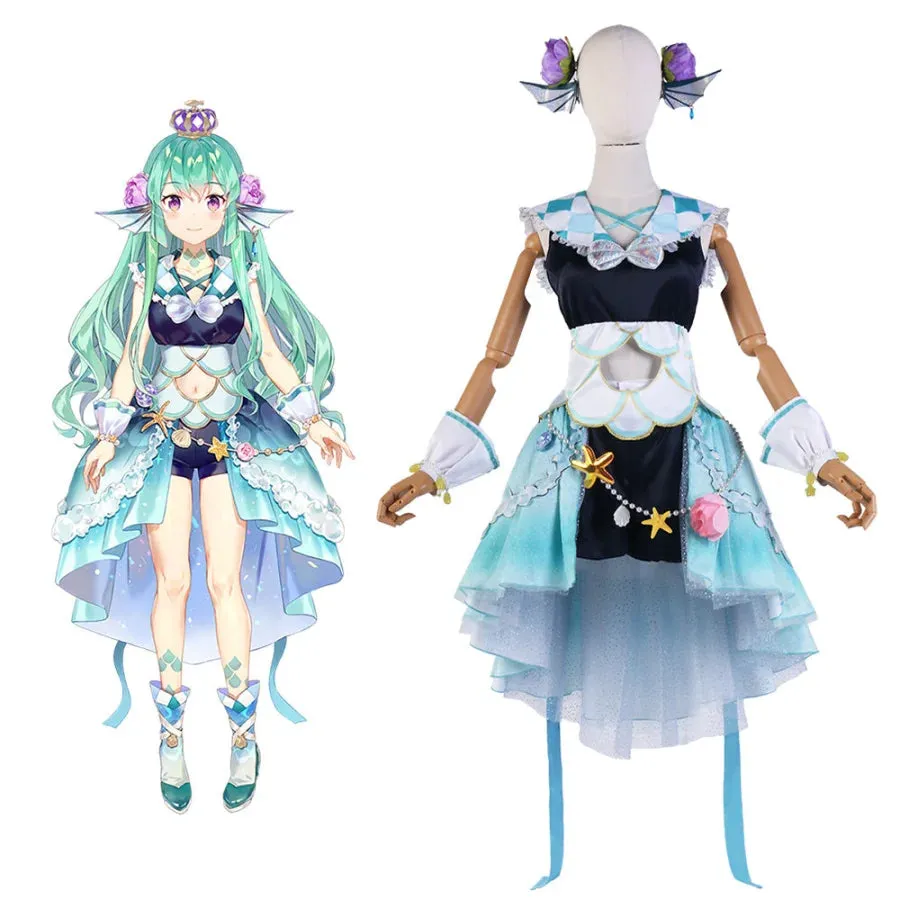 NIJISANJI Virtual YouTuber Finana Ryugu Cosplay Costume C07163