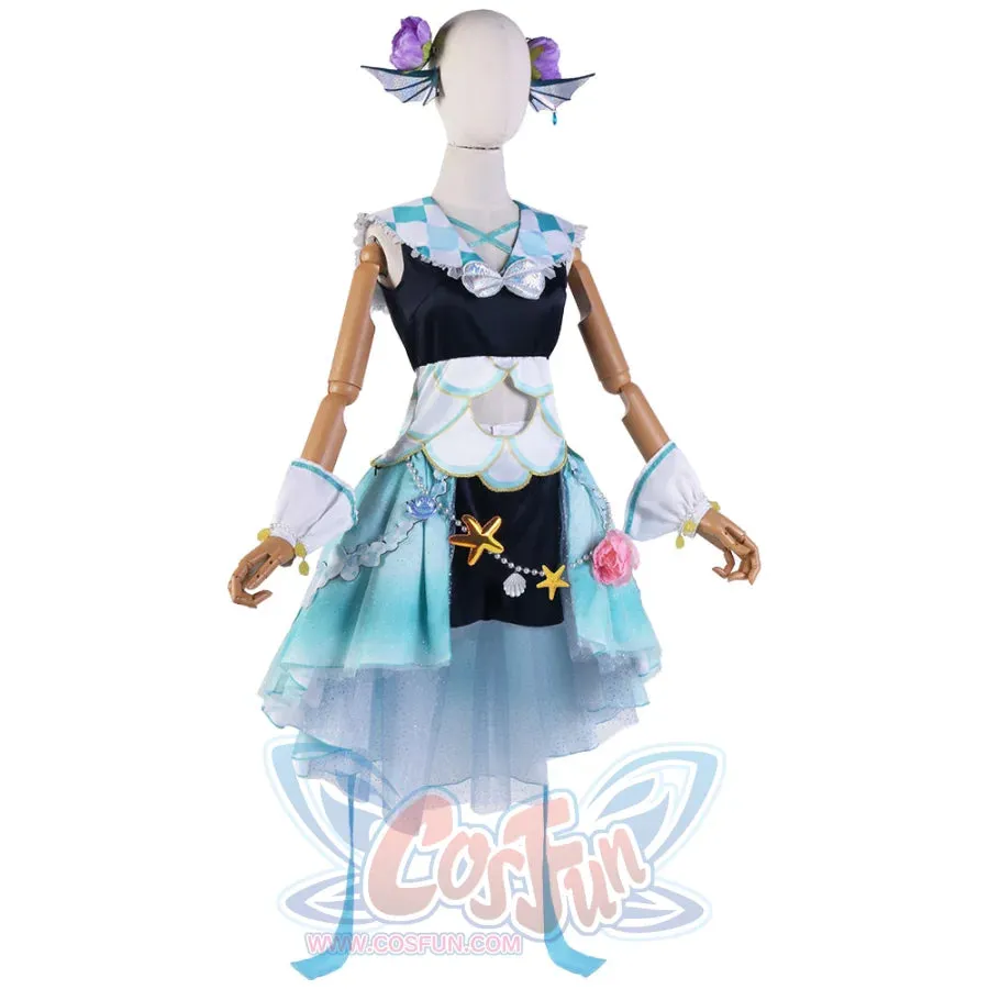 NIJISANJI Virtual YouTuber Finana Ryugu Cosplay Costume C07163