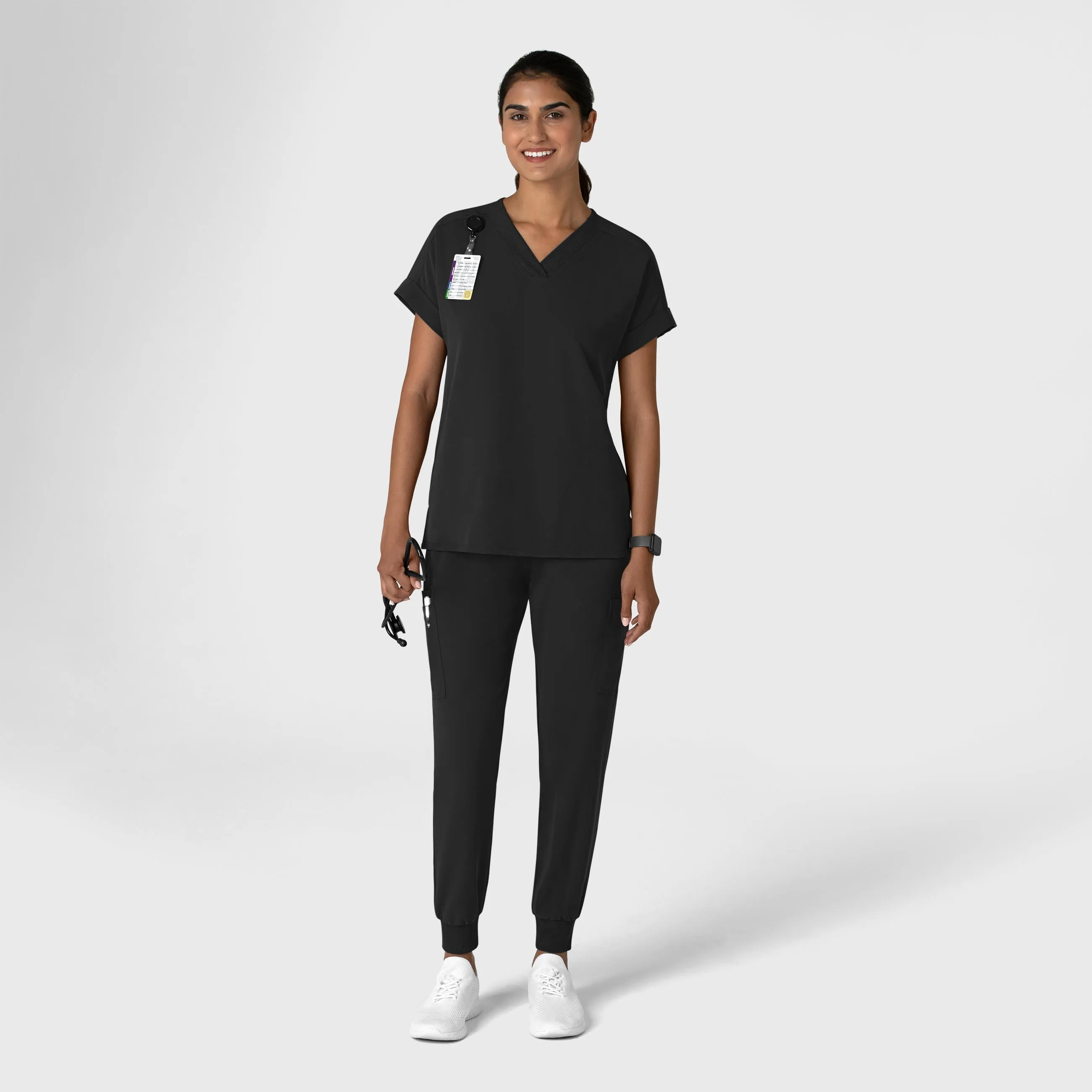 Nova 5132 Jogger Utility Scrub Pants Black