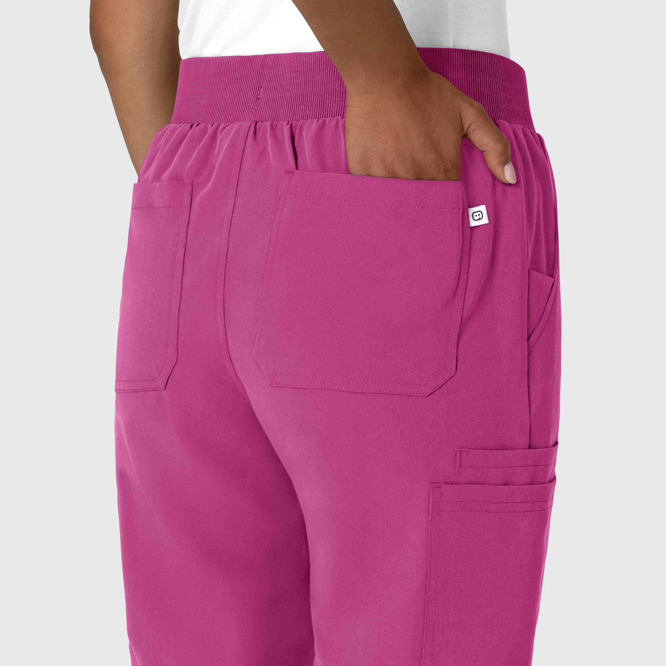 Nova 5132 Jogger Utility Scrub Pants Raspberry