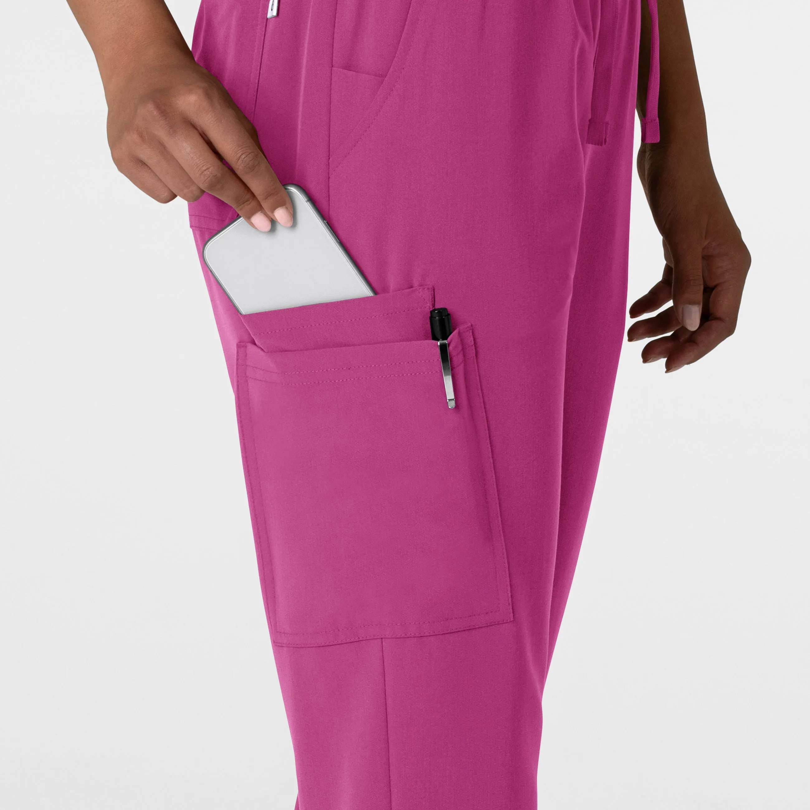 Nova 5132 Jogger Utility Scrub Pants Raspberry