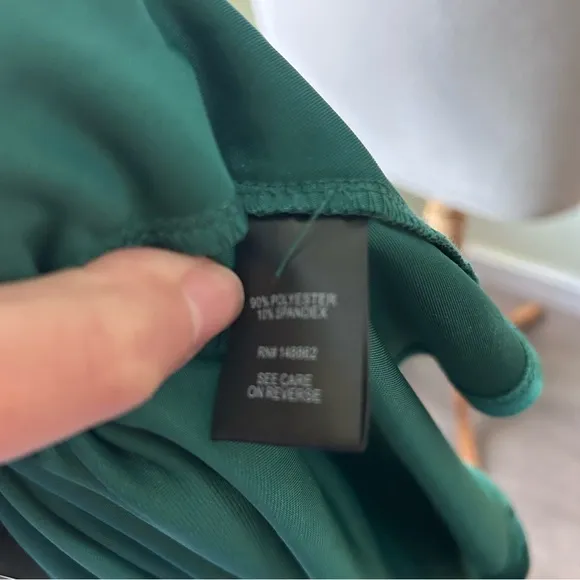 NWT TORRID Green Crushed Velvet Flutter Swing Wrap Dress - 2XL