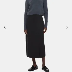 NWT Whistles Olivia Wrap Skirt Black Size 2