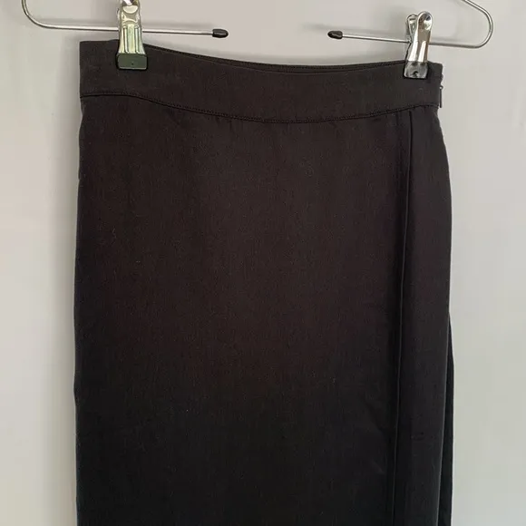 NWT Whistles Olivia Wrap Skirt Black Size 2