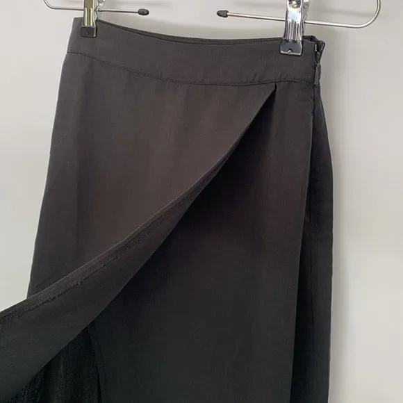 NWT Whistles Olivia Wrap Skirt Black Size 2