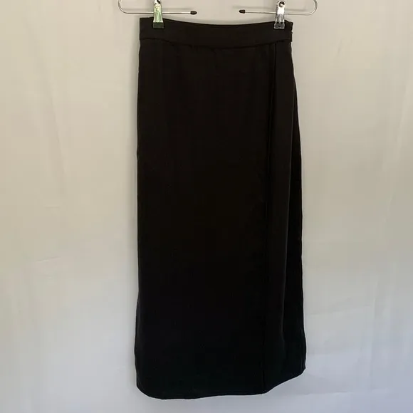 NWT Whistles Olivia Wrap Skirt Black Size 2