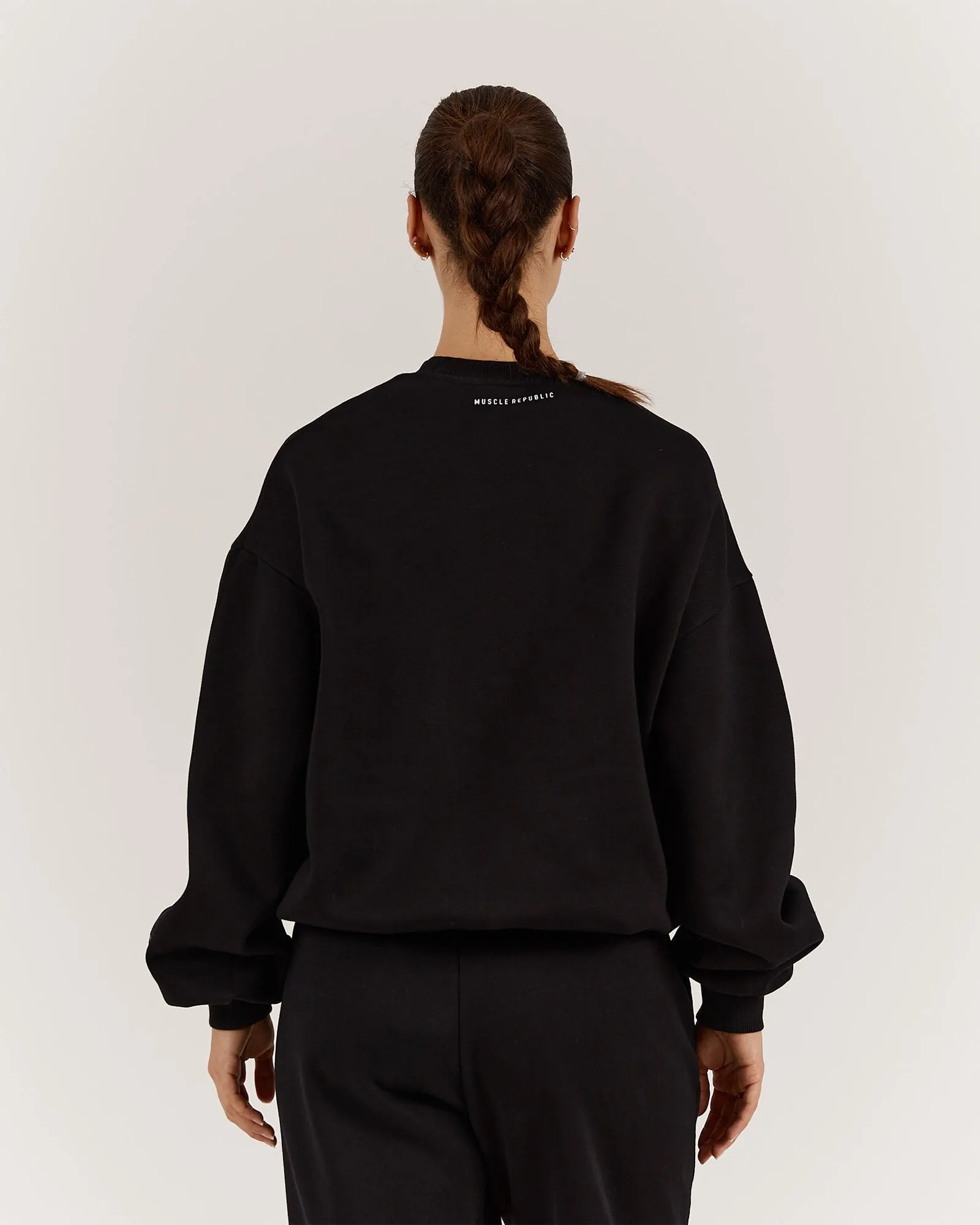 OVERSIZED CREW - BLACK