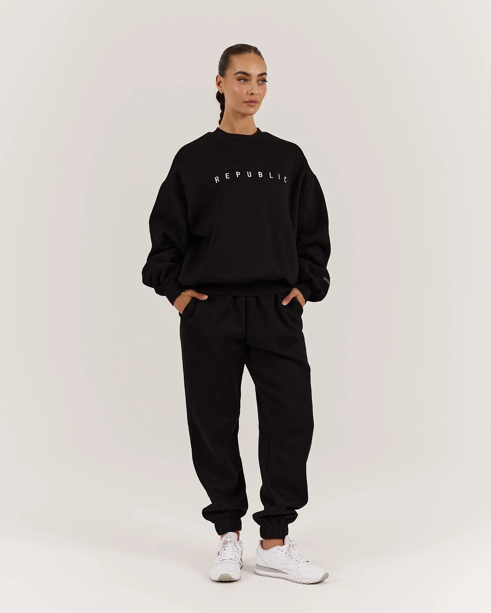 OVERSIZED CREW - BLACK