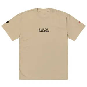Oversized "REAL" Faded T-Shirt
