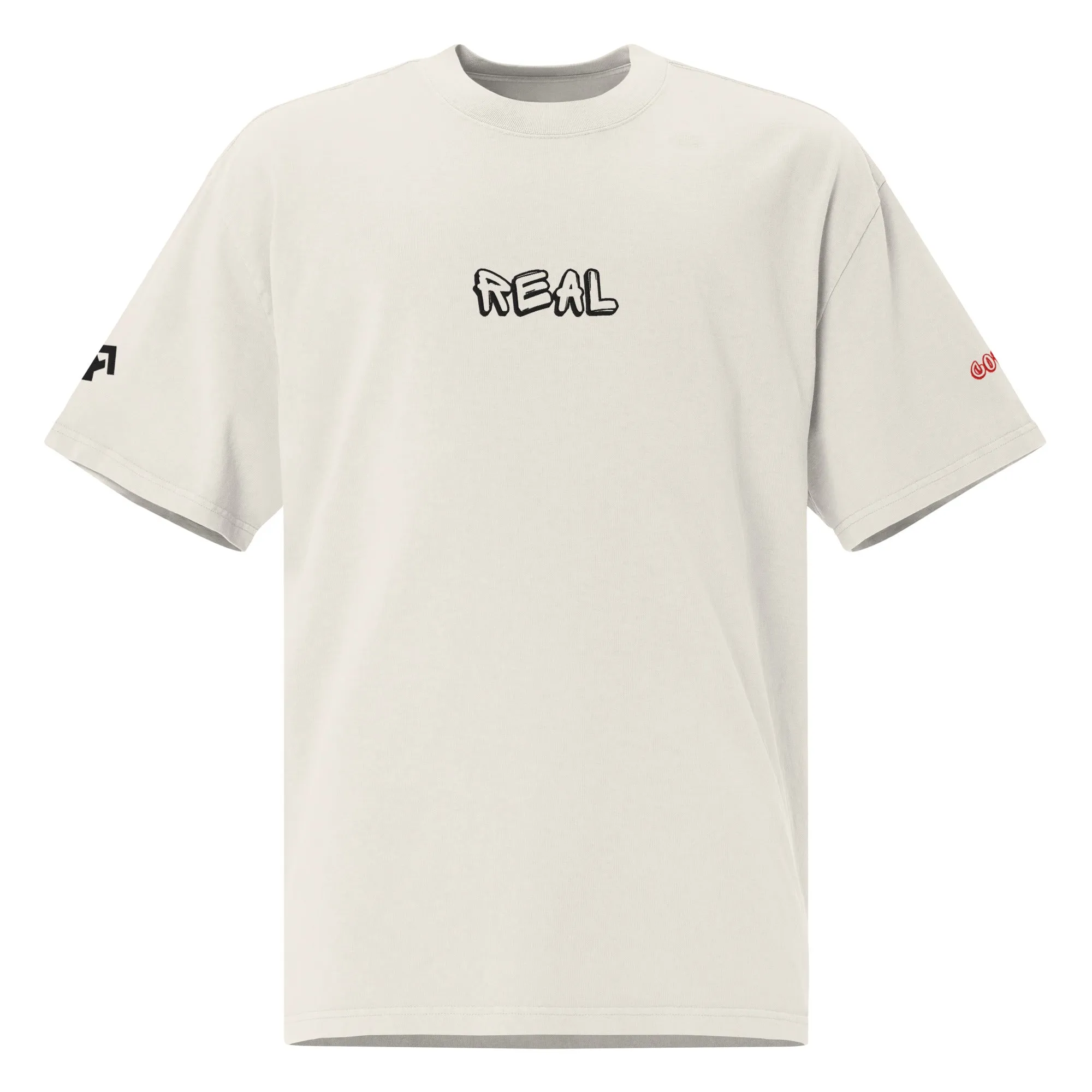 Oversized "REAL" Faded T-Shirt